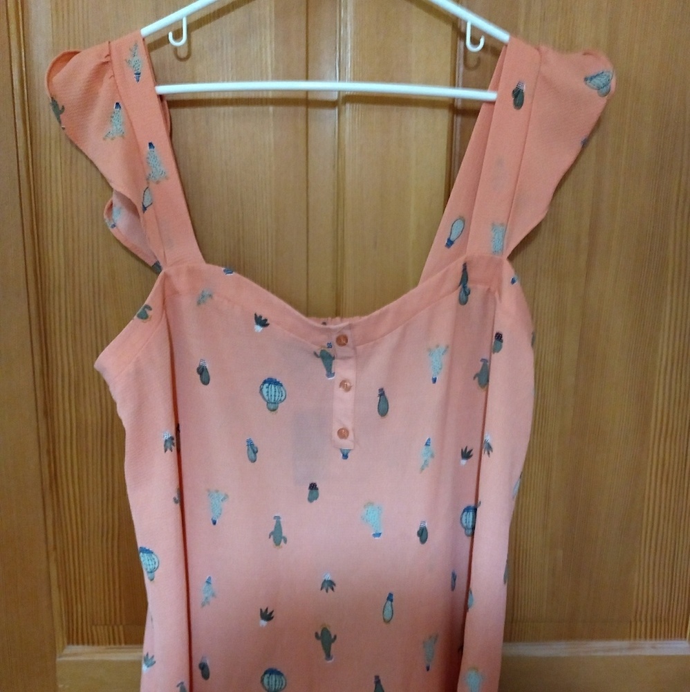 Torrid 2X Cactus Crepe Tank